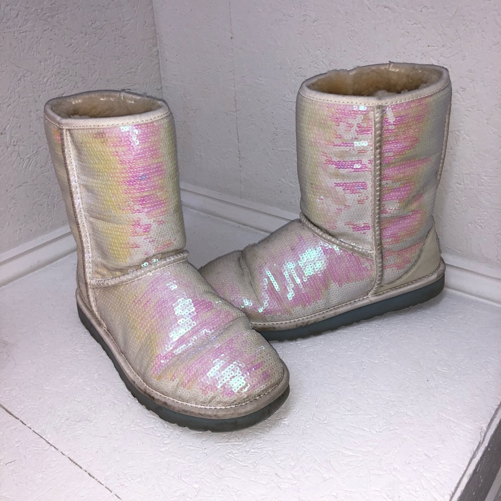 White Sparkle UGG Boots